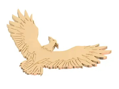 Gold 3D Egale 3D print model