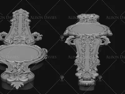 Antique Barometer French 18th century printable  3D print model