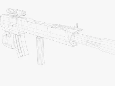 Realistic Weapon Pack Low-poly 3D model