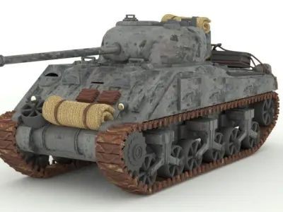 Sherman Firefly Tank WW2 3D model
