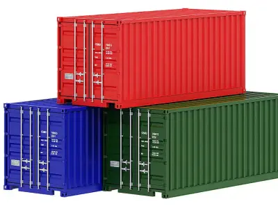 Shipping Container BLENDER 3D Model Cycles 3D model