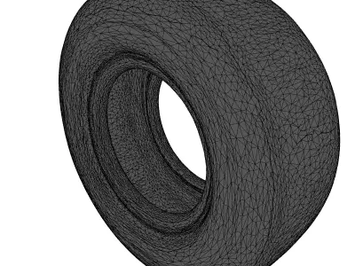 Realistic HighDetail Car Tire Model 3D model
