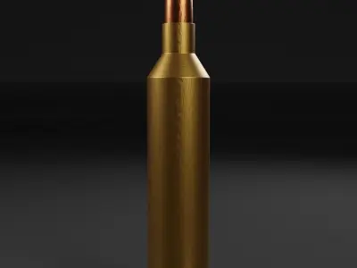 Bullet for snipper 3D model Low-poly 3D model