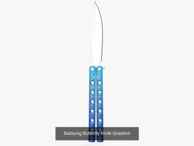 Ballisong Knives Collection 3D Model Pack