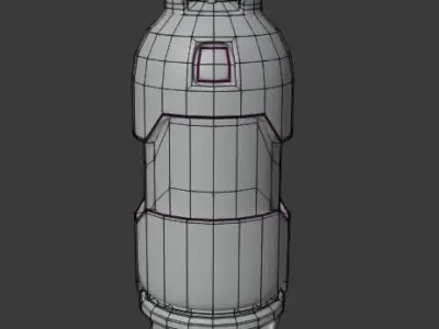 Oxygen tank low poly Low-poly 3D model
