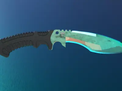 kukri knife 3D model purchase