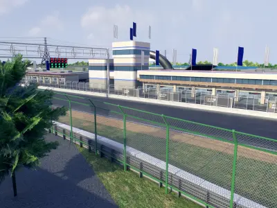 Race Track Construction Kit 2 3D model