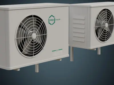 Air Conditioner 6A Low-poly 3D model