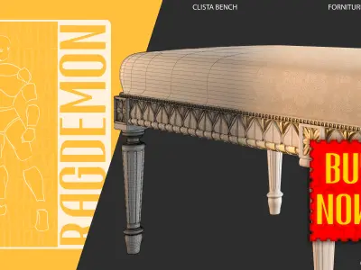 CLISTAL BENCH 3D model