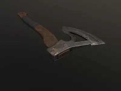 Axe tomahawk Low-poly 3D model