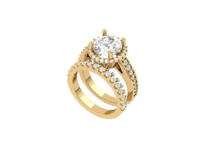 Wedding Ring  3D print model 204
