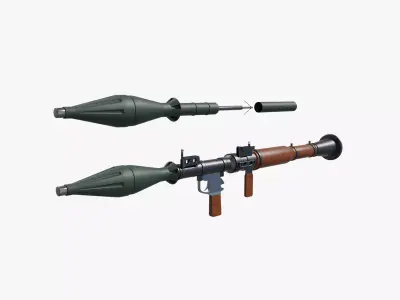 RPG-7 Launcher 3D model