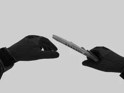 Fps knife animations Low-poly 3D model