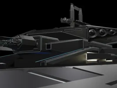 Starship star wars battlecruiser 3D model