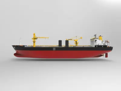 Cargo ship basic 3D model