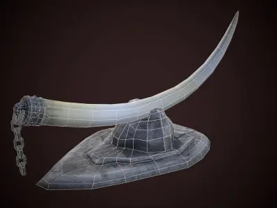Idol horn Free low-poly 3D model