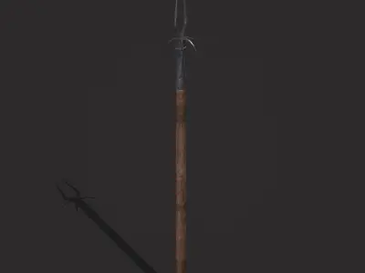 Pitchfork Low-poly 3D model purchase