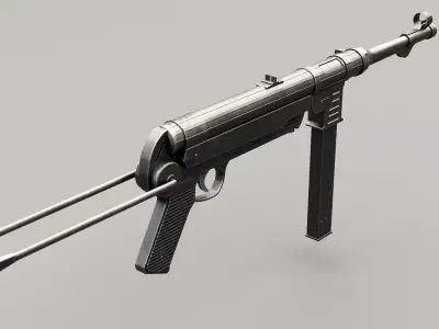 MP 40 Low-poly 3D model purchase