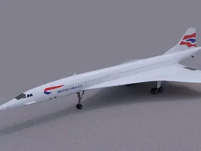 Concorde 3D model shop