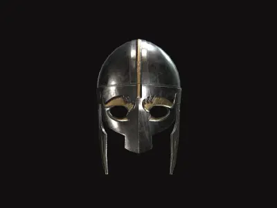 Medieval Helmet V05 Low-poly 3D model