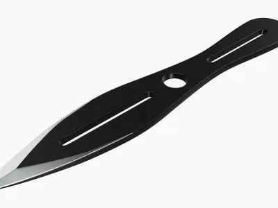 Throwing knife 09 3D model