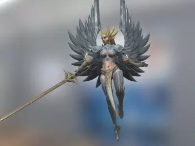 Valkyra Low-poly 3D model