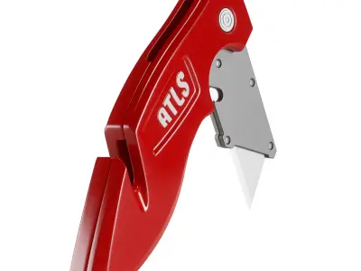 Metal Utility Knife with Hook 3D model