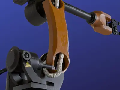 Industrial Arm Low-poly Low-poly 3D model