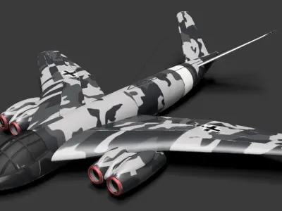 Messerschmitt 1101-14 3D print model