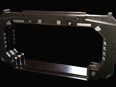 Sci-fi Door 01 Free low-poly 3D model