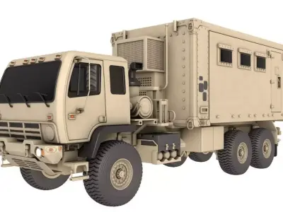 M1087 Expansible Van Truck 3D model