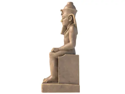 statue of Ramses 2 Low-poly 3D model