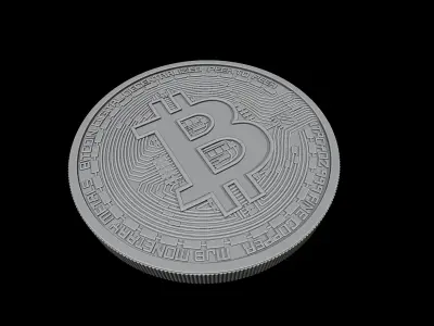 BITCOIN HIGH DETAILED MODEL 3D model 3D print model