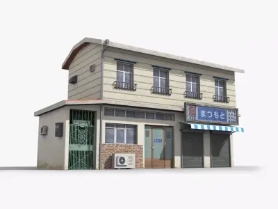 Japanese House x1 Low-poly 3D model purchase
