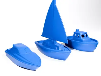 Toy boats 3D print model