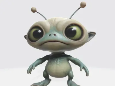 Chibi alien 3D model