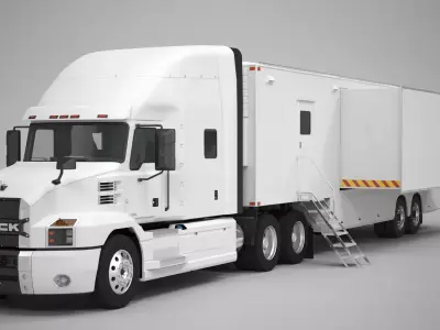 Exhibition Semi Truck 3D model