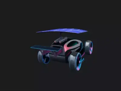 Electric Car 3D Model 3D model