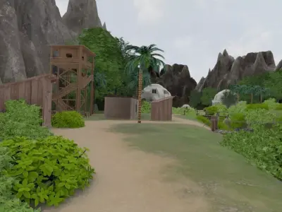 River Valley Domes 3D model