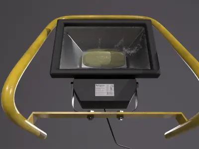 Construction spotlight 3D model purchase