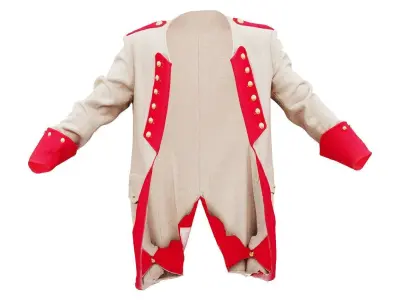 Train Coat Low-poly 3D model