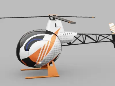  HELICOPTER 3D model