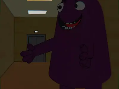Grimace Free low-poly 3D model