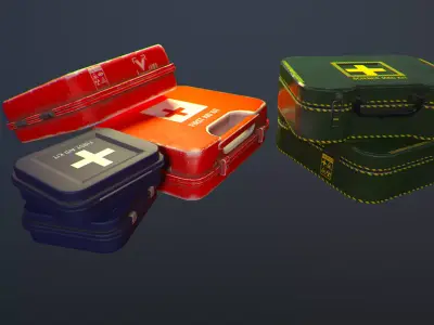 Aid Kits 3D Model Collection