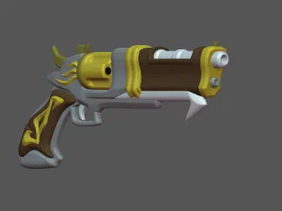 Fantasy Gun 3D model purchase