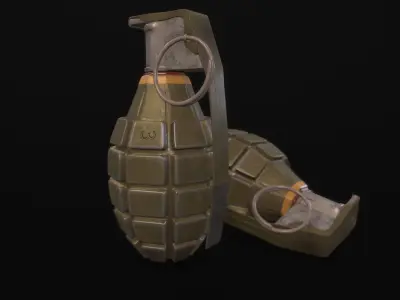 Hand Grenade 3D Model 3D model