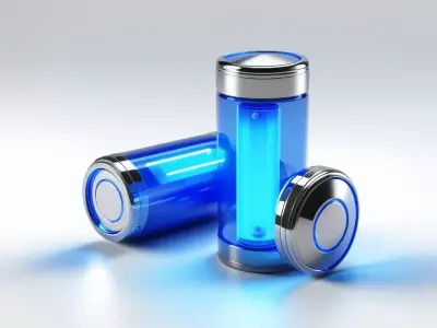 Futuristic SciFi Power Cell Battery 3D model
