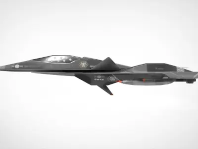 Next Generation Fighter Low-poly 3D model