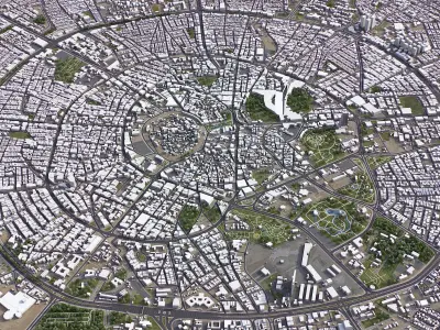 Erbil - 3D City Low-poly 3D model