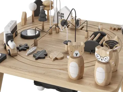 West Elm Wonder and Wise Activity Table 3D model
